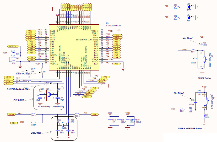 STMicroelectronics STM32L100C-DISCO Reference Design 2