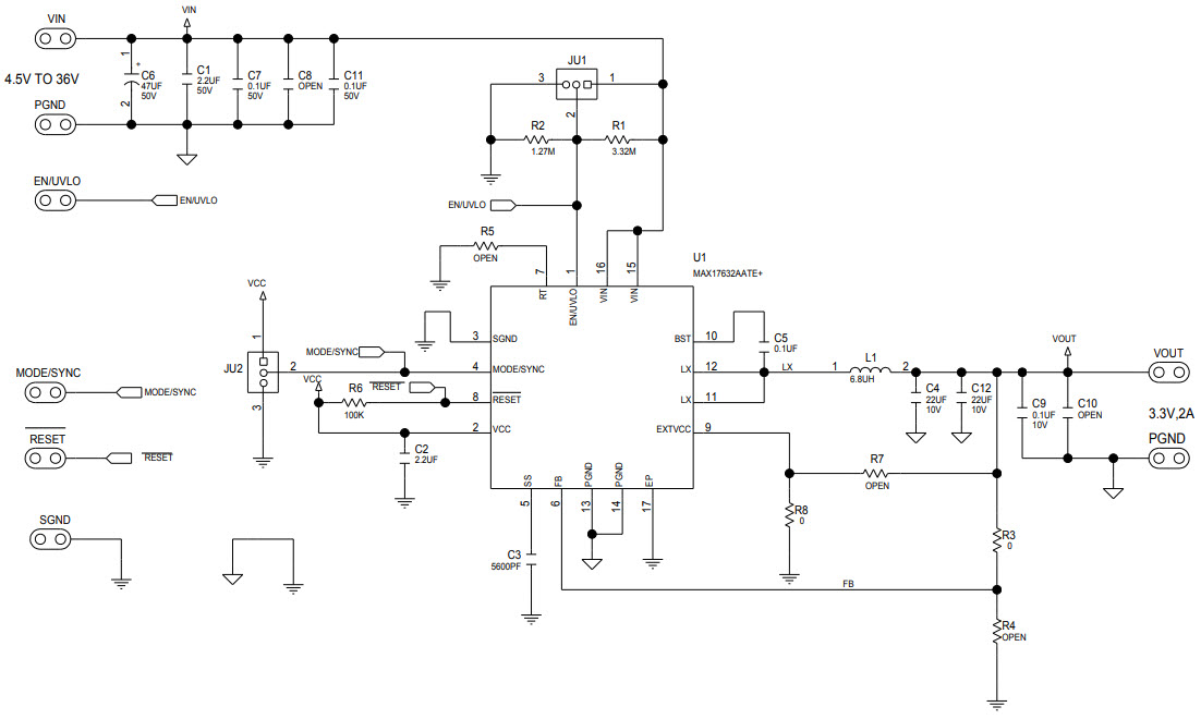 Maxim Integrated MAX17632AEVKIT# Reference Design 1