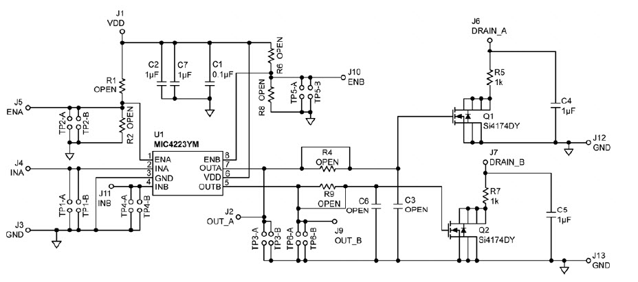 Microchip MIC4224YM EV Reference Design 1