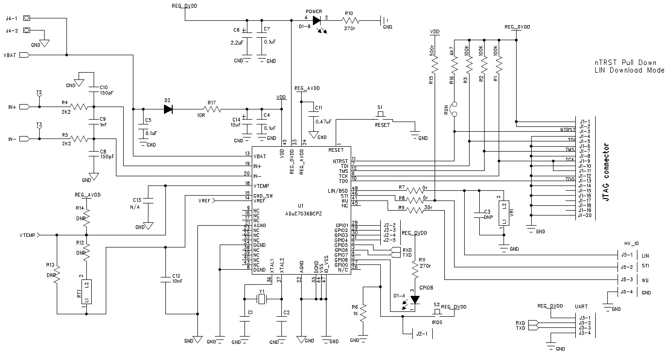 Analog Devices Inc. EVAL-ADUC7036QSPZ Reference Design 2