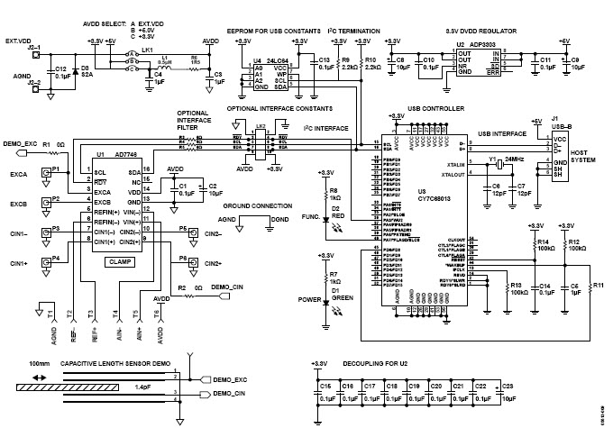Analog Devices EVAL-AD7746EB Reference Design 1