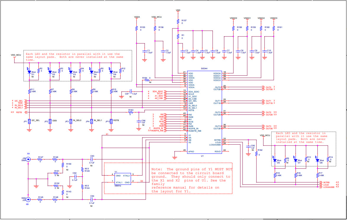 Silicon Labs SI5344-EVB Reference Design 6