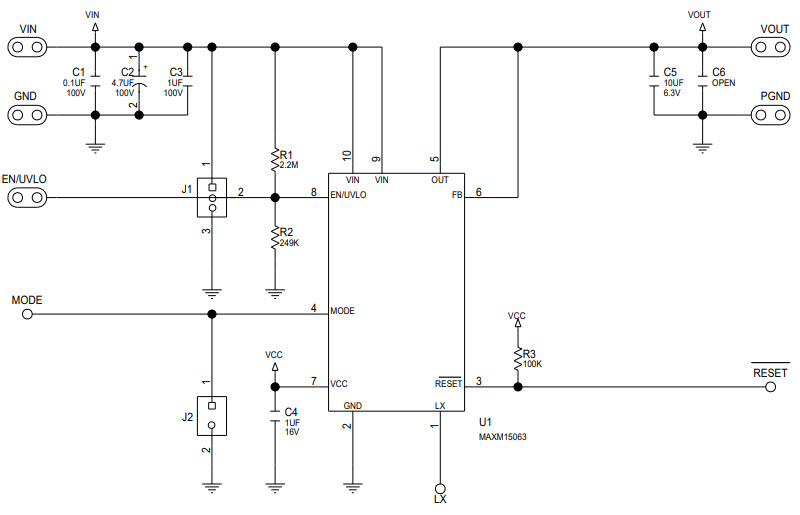 Maxim Integrated MAXM15063EVKIT# Reference Design 1