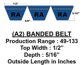 A89/07D&D Power Drive Belts