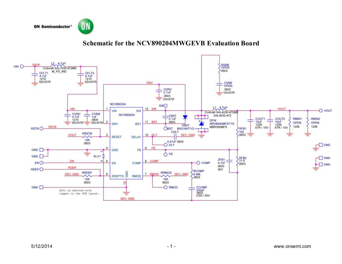 ON Semiconductor NCV890204MWGEVB Reference Design 3