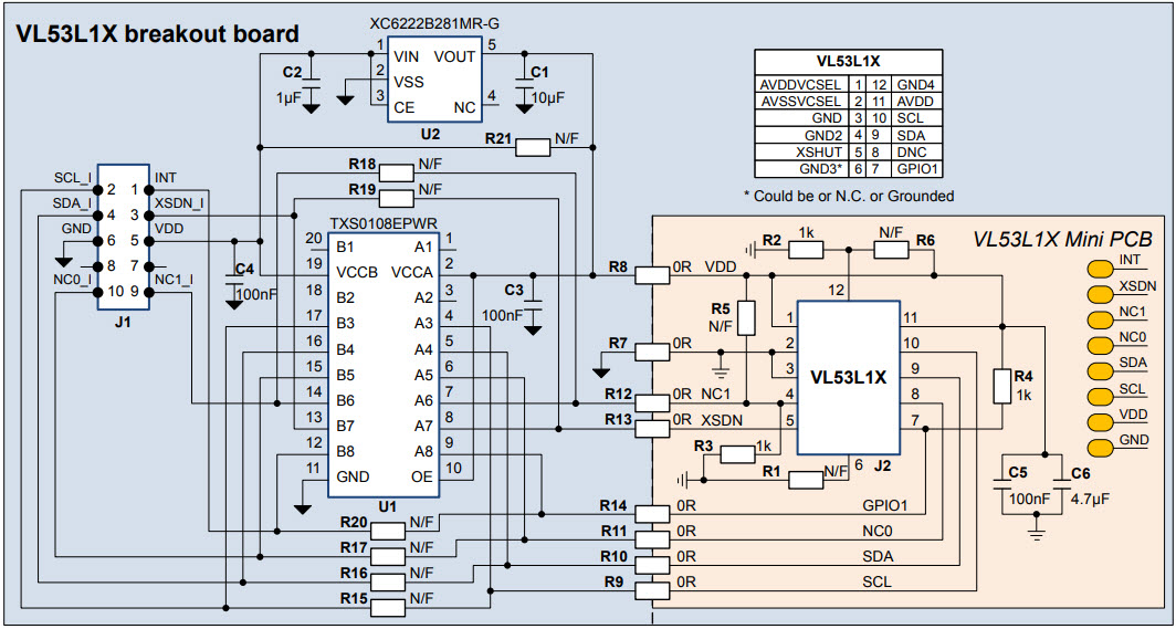 STMicroelectronics VL53L1X-SATEL Reference Design 3