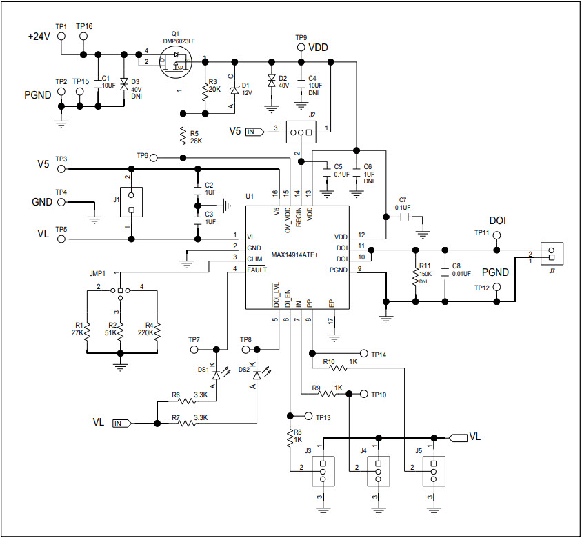 Maxim Integrated MAX14914EVKIT# Reference Design 2