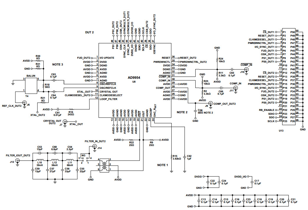 Analog Devices Inc. AD9954PCBZ Reference Design 3