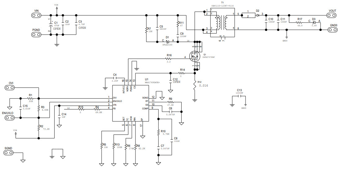 Maxim Integrated MAX17690EVKITG# Reference Design 1