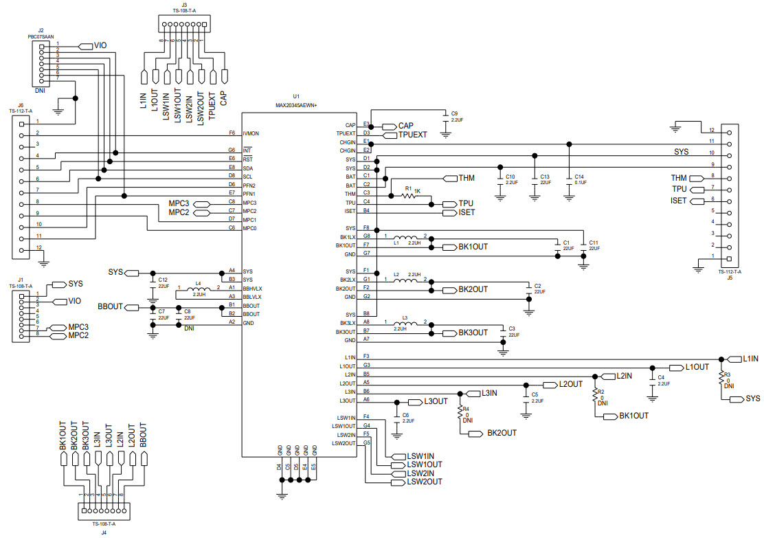 Maxim Integrated MAX20345EVKIT# Reference Design 1