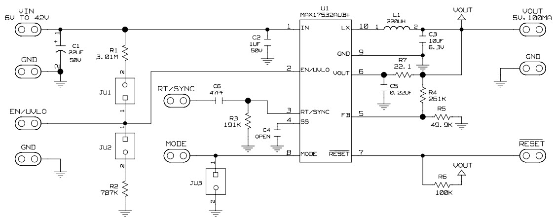 Maxim Integrated MAX17532AUBEVKIT# Reference Design 3