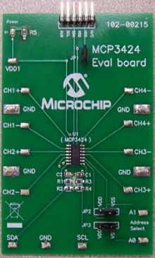 Microchip Technology MCP3424EV Reference Design 4