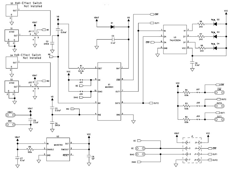 Maxim Integrated MAX9921EVKIT+ Reference Design 1