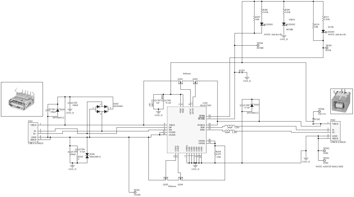 Maxim Integrated MAX22505EVKIT# Reference Design 3