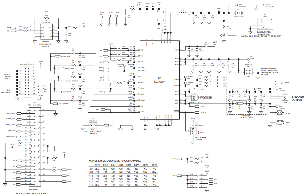 Maxim Integrated MAX98390EVSYS# Reference Design 3
