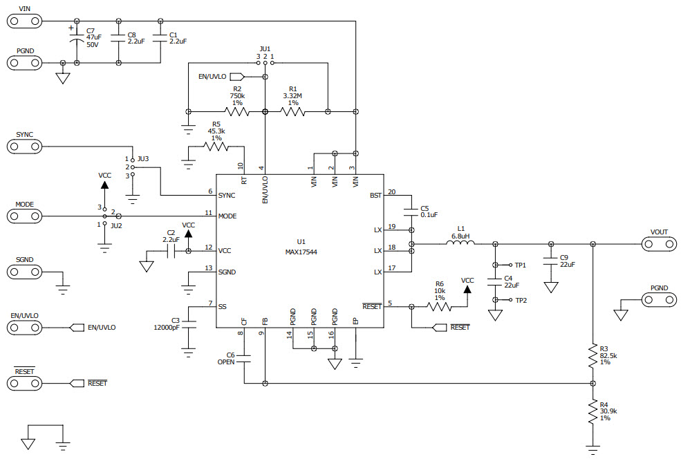 Maxim Integrated MAX17544EVKITA# Reference Design 1