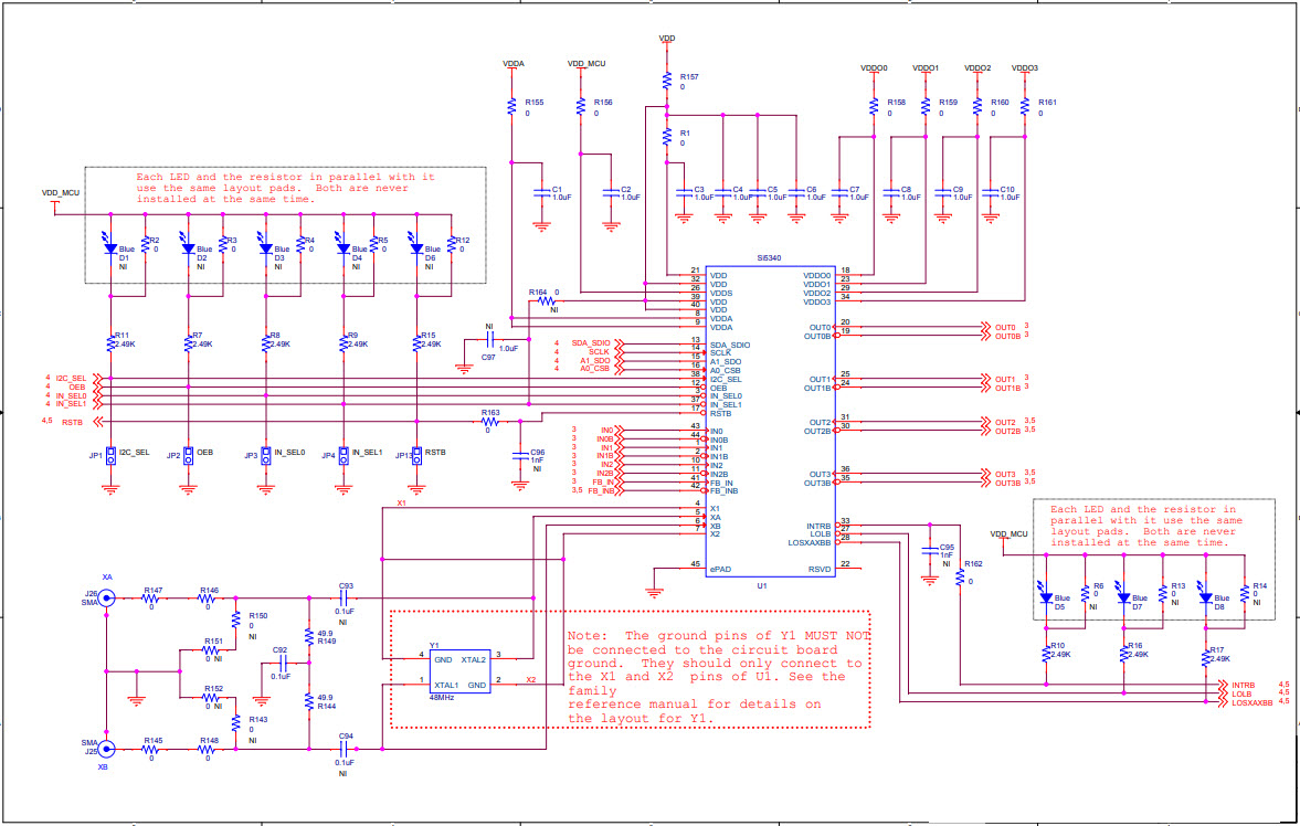 Silicon Labs SI5340-EVB Reference Design 6