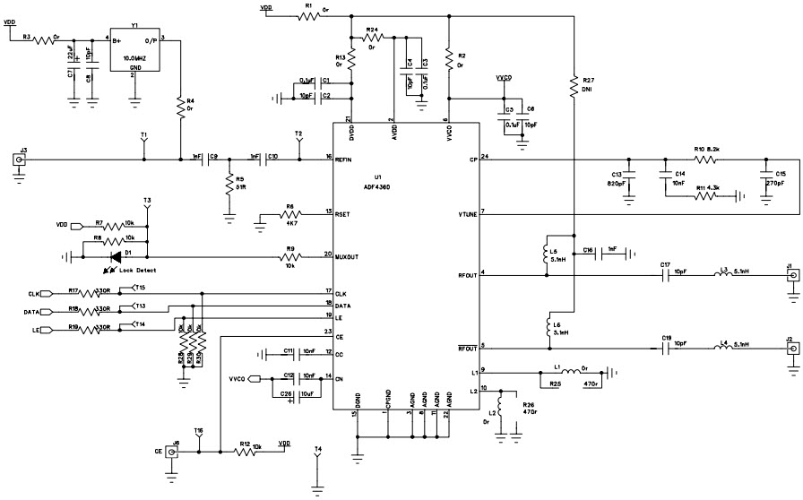 Analog Devices Inc. EV-ADF4360-5EB1Z Reference Design 3