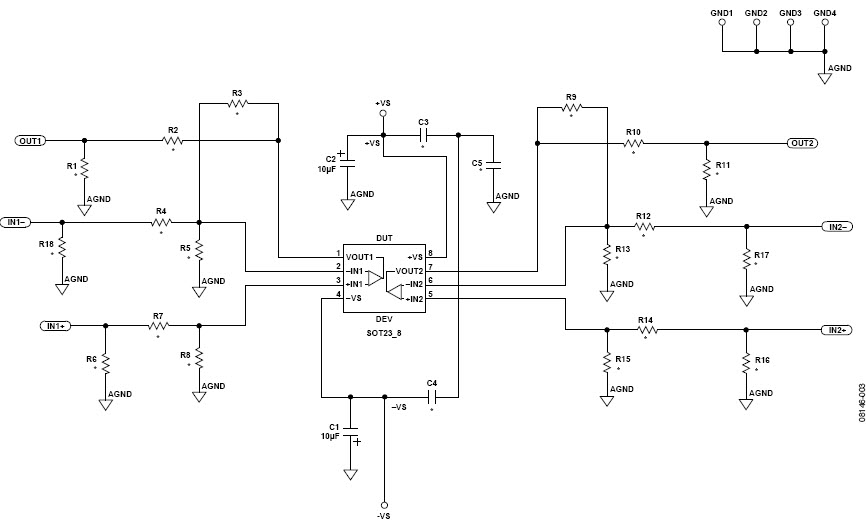 Analog Devices Inc. AD8030ARJ-EBZ Reference Design 1