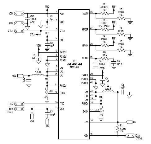 Maxim Integrated MAX1968EVKIT Reference Design 1