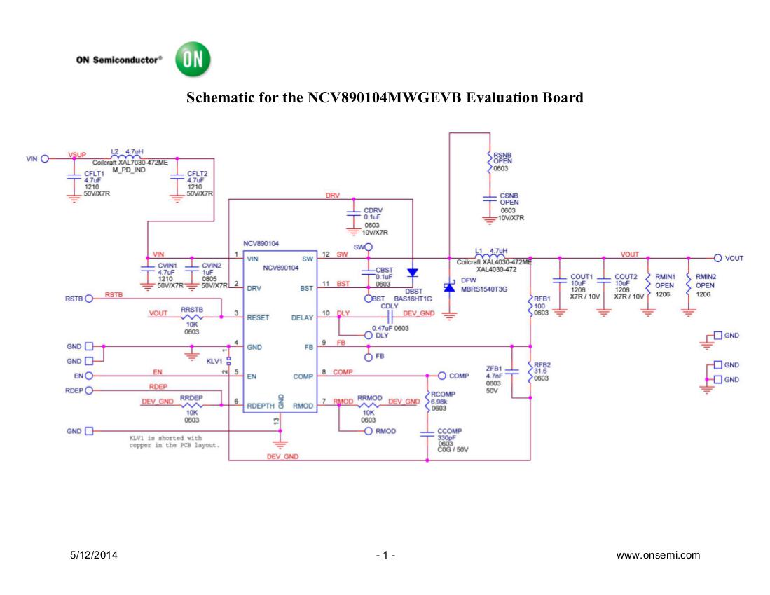 ON Semiconductor NCV890104MWGEVB Reference Design 4