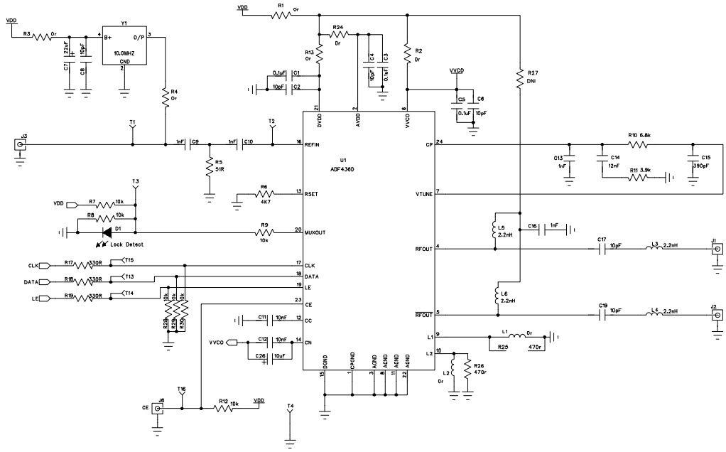 Analog Devices Inc. EV-ADF4360-3EB1Z Reference Design 2
