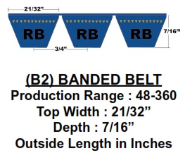 B86/13D&D Power Drive Belts