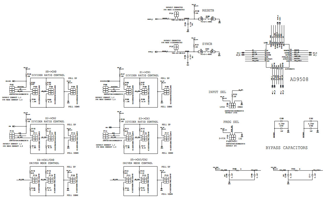 Analog Devices Inc. AD9508/PCBZ Reference Design 4