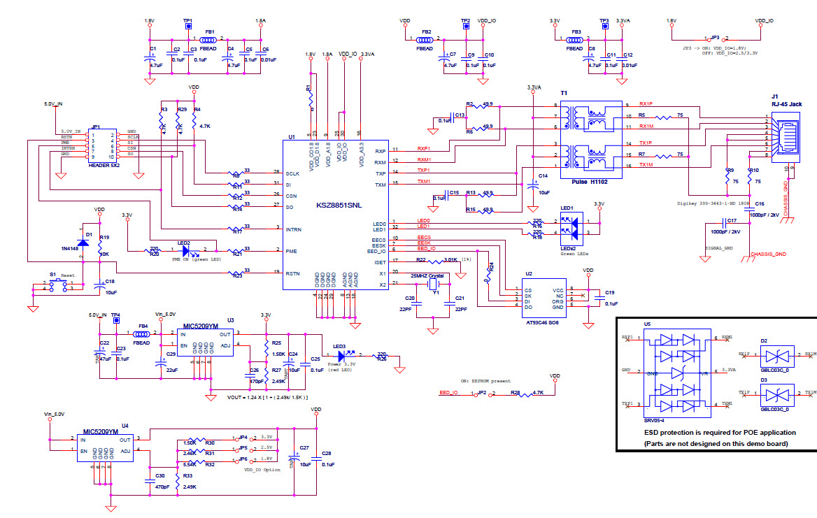 Microchip Technology KSZ8851SNL-EVAL Reference Design 5