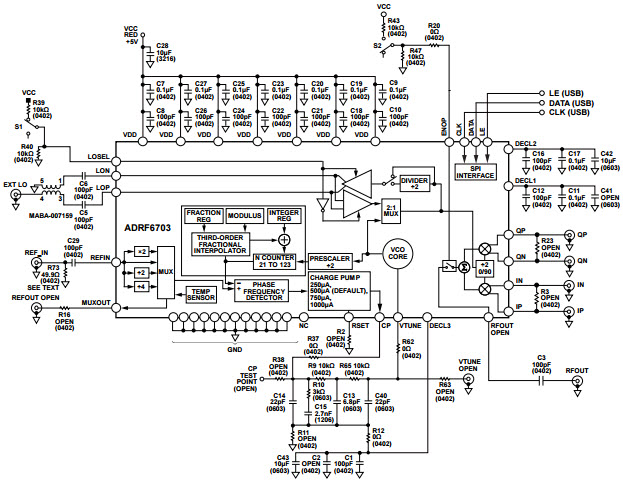 Analog Devices Inc. ADRF6703-EVALZ Reference Design 2