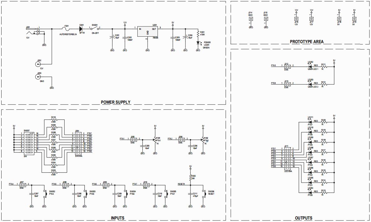 NXP EVB9S08DZ128 Reference Design 6