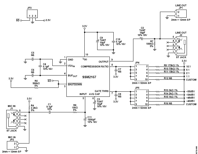 Analog Devices Inc. SSM2167Z-EVAL Reference Design 2