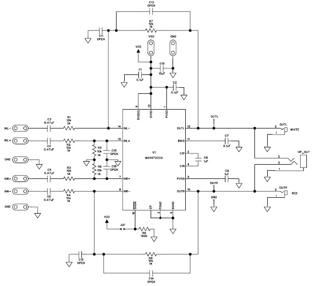 Maxim Integrated MAX97220AEVKIT+ Reference Design 3